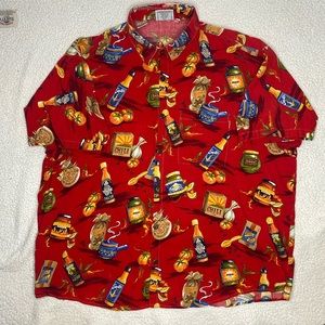 HWY 1 Look’N’Hot Hot Sauce AOP Hawaiian Shirt: Size 3X